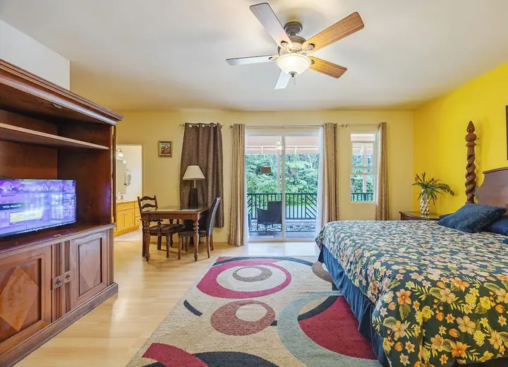 Guest room at Volcano Forest Inn