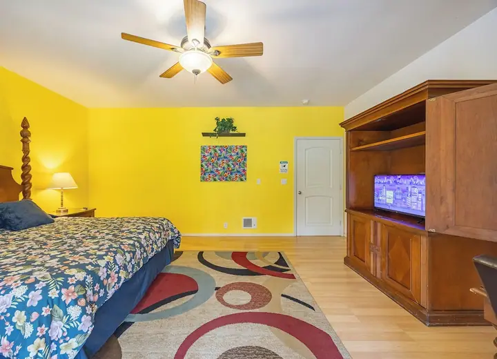 Guest room at Volcano Forest Inn