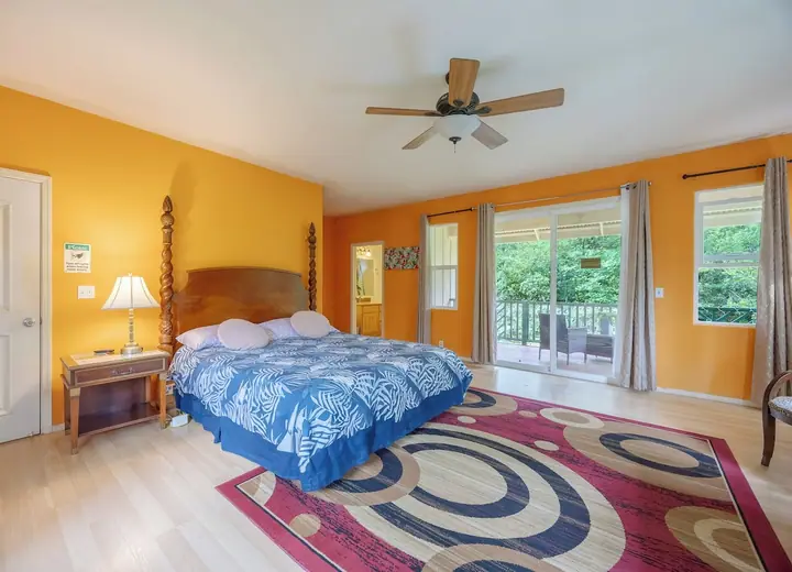 Guest room at Volcano Forest Inn