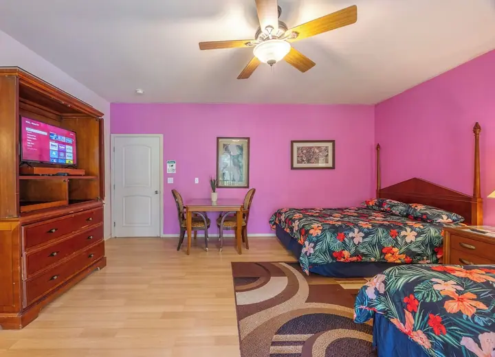 Guest room at Volcano Forest Inn
