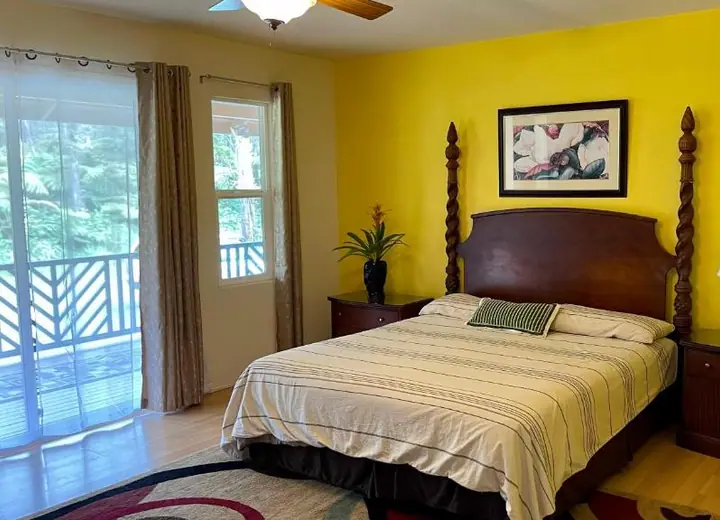 Guest room at Volcano Forest Inn