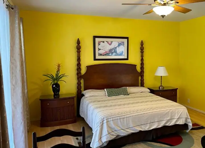 Guest room at Volcano Forest Inn