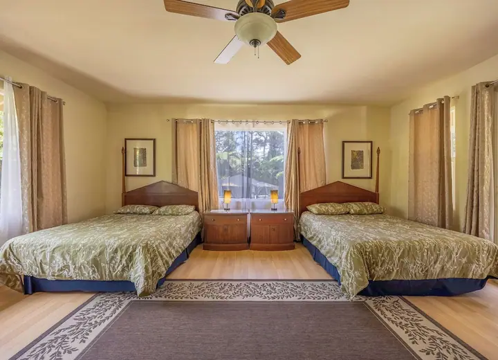 Guest room at Volcano Forest Inn
