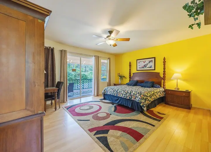 Guest room at Volcano Forest Inn