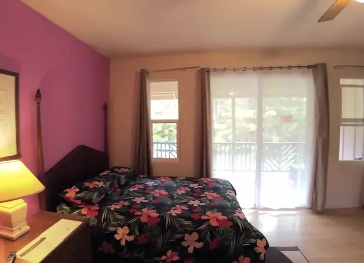 Guest room at Volcano Forest Inn