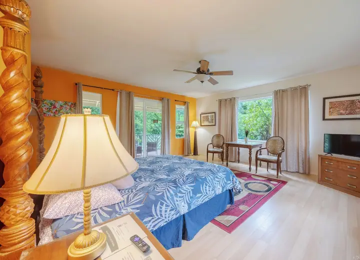 Guest room at Volcano Forest Inn