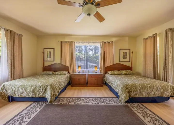 Guest room at Volcano Forest Inn