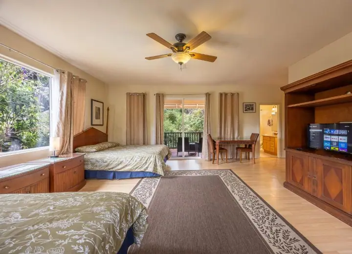Guest room at Volcano Forest Inn