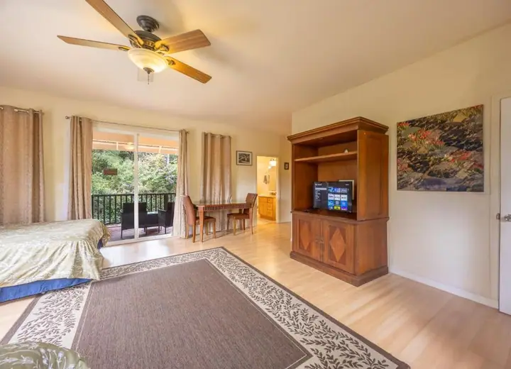 Guest room at Volcano Forest Inn