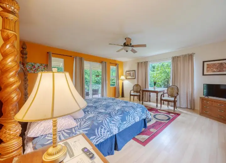 Guest room at Volcano Forest Inn