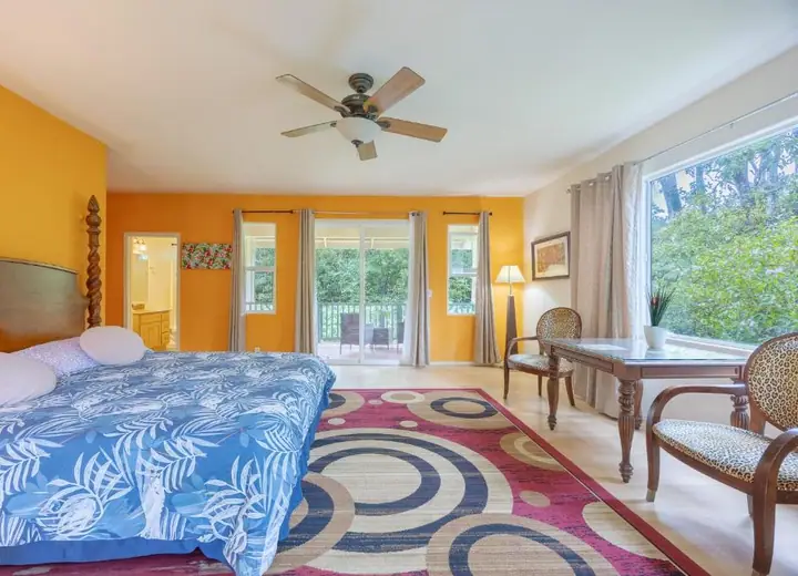 Guest room at Volcano Forest Inn