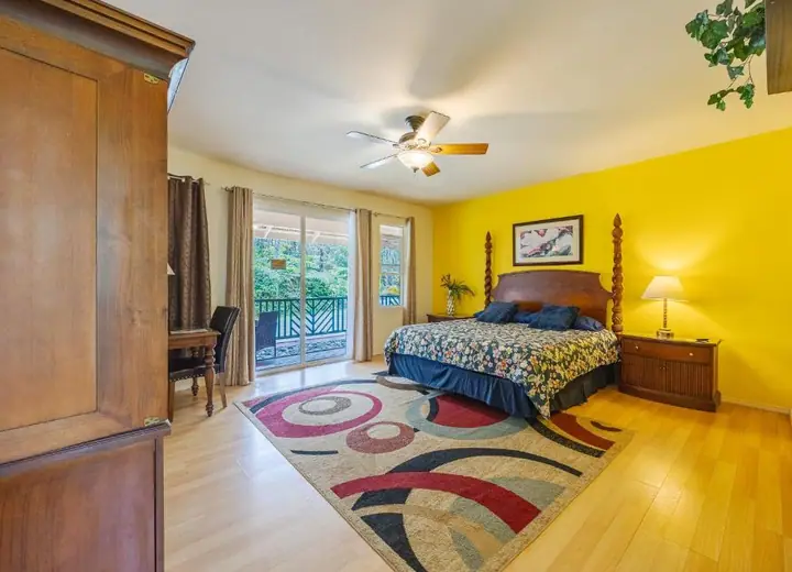 Guest room at Volcano Forest Inn