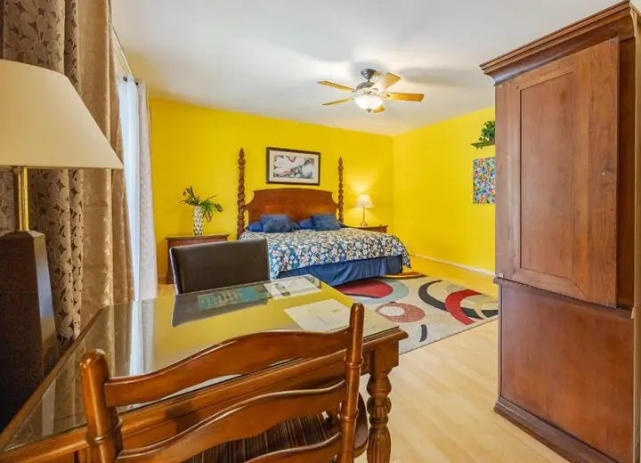 Guest room at Volcano Forest Inn