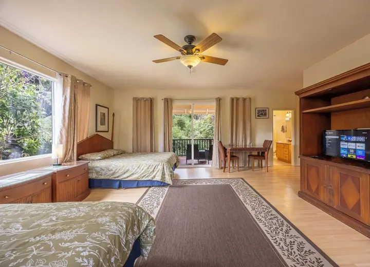 Guest room at Volcano Forest Inn