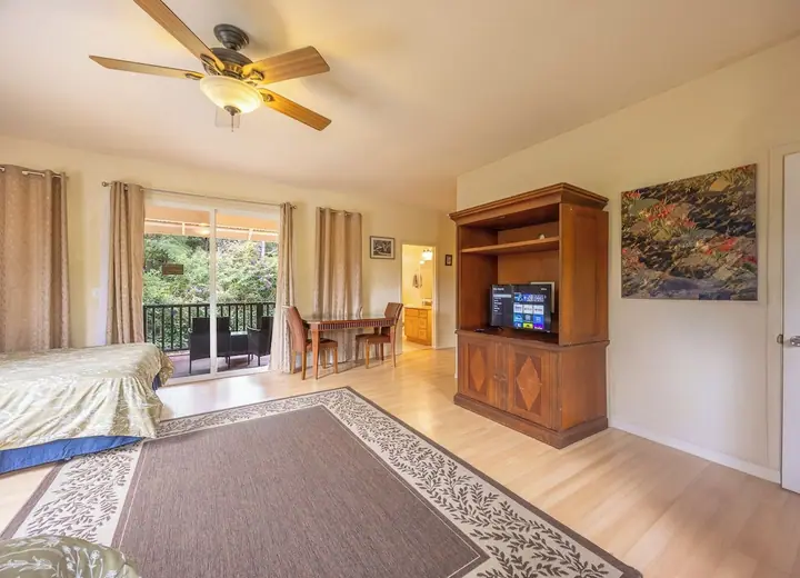 Guest room at Volcano Forest Inn