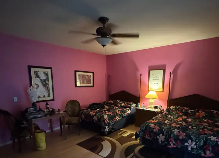 Guest room at Volcano Forest Inn