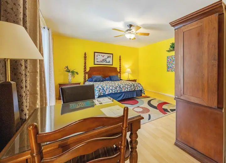Guest room at Volcano Forest Inn