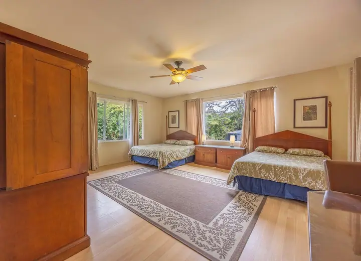 Guest room at Volcano Forest Inn