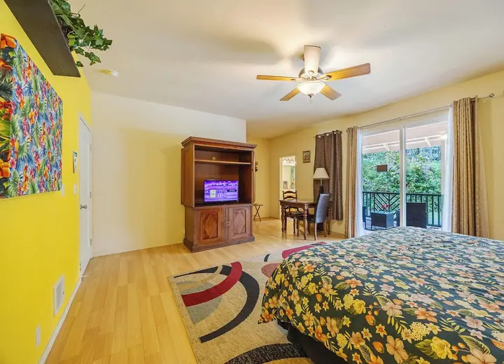 Guest room at Volcano Forest Inn