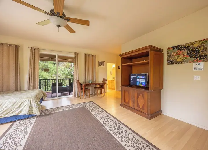 Guest room at Volcano Forest Inn