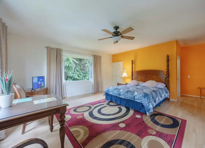 Guest room at Volcano Forest Inn