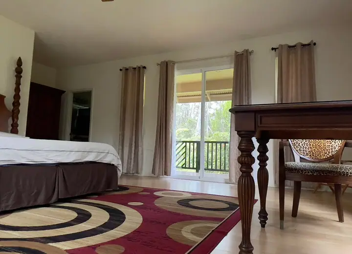 Guest room at Volcano Forest Inn
